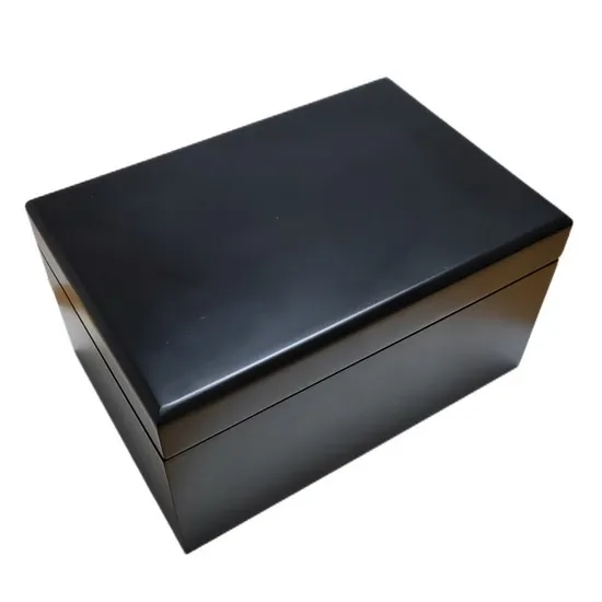 Coffee Matt Finish Wooden Jewelry Organizer Storage Luxury Gift Box Custom Packaging Box