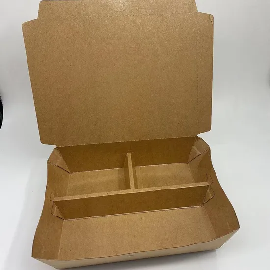 Factory Price Carton Custom Cheap Disposable Food Packaging Paper Box Kids Lunch 