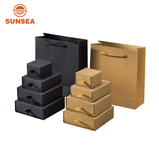 Stylish Recycled Paper Box with Spot Varnishing and Two