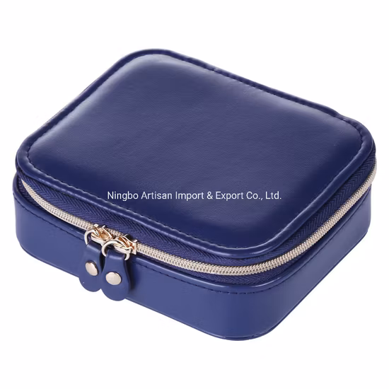 Manufacturers Customized Hot Overseas Watch Zipper Bag Simple Portable Flip Double Watch Storage Jewelry Box