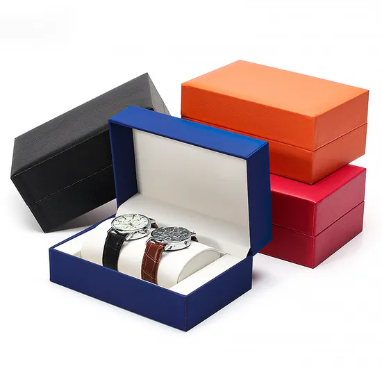 Couple Individual Travel Luxury Pillow Customized Logo Watch Slot Box Case 