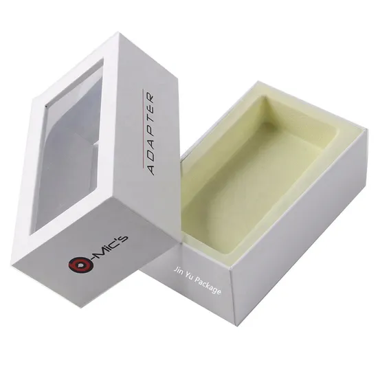 Luxury Brand White Cardboard Paper Gift Printing mobile Packaging Box 