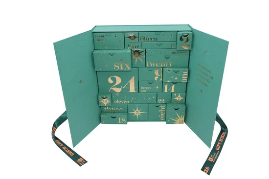 Holy Month Mysterious Holiday Box Custom Empty Ramadan Advent Calendar Box for Gift Packaging 