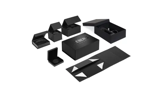 Luxury Custom Printed Rigid Cardboard Paper Black Wedding Wig Cosmetic Clothes Candle Flower Christmas Magnetic Folding Gift Mailer Packing Packaging Carton Box 