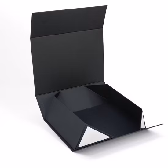 Firstsail White Black Pink Folding Cardboard Packaging Paper Clothing Shoes Wig Shipping Gift Box with Ribbon