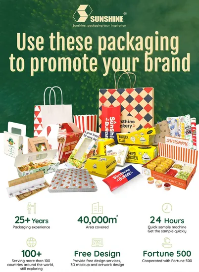 Customized Printed Disposable Restaurant Fast Food Packaging Cardboard Paper Take Away Sushi Togo Box 