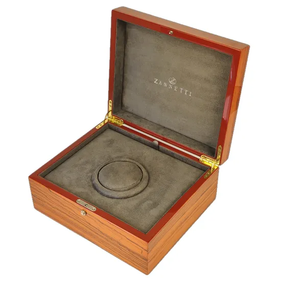 Glossy Wooden Watch Box Customized Logo with Wood Pattern Ndmwr