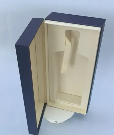 Luxury Exquisite Custom Design Magnetic Cover Lid Rigid Paper Wine Packaging Boxes 